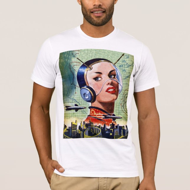Retro Science fiction Manar T-Shirt (Framsida)