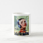 Retro Science fiction Mugg<br><div class="desc">Science fiction har under årens lopp antagit många former och gett upphov till fantasi. Denna modell från tidigare år i science fiction är ett intressant intryck på hur sak kan utvecklas. Den här science fiction-konstruktionen ser underbar ut i mugg. Perfekt för dig själv eller som gåva</div>