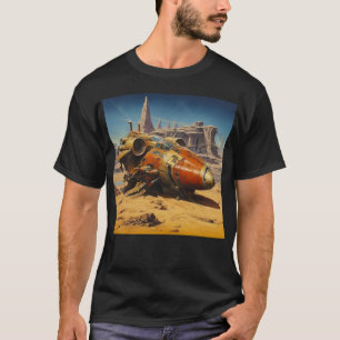 Retro Science fiction Scene T Shirt