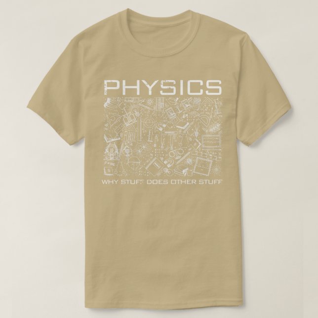 Retro Science Funny Physicists T Shirt (Design framsida)