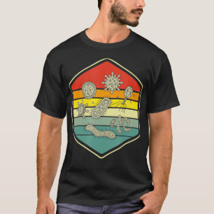Retro Science Nerd Gift Microbiology Bacteria Biol T Shirt