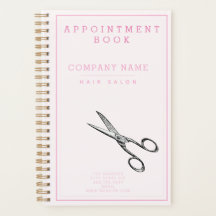 Retro Scissors - Rosa Hairsalon Möte Bok