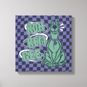 Retro Scooby ’OMG’ Canvastryck