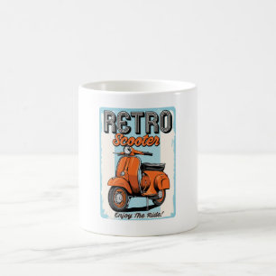 Retro Scooter Kaffemugg