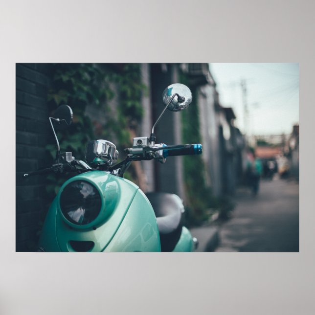 Retro Scooter Poster (Framsidan)