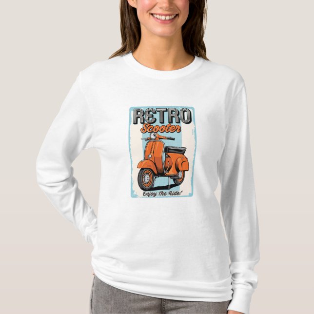 Retro scooter t shirt (Framsida)