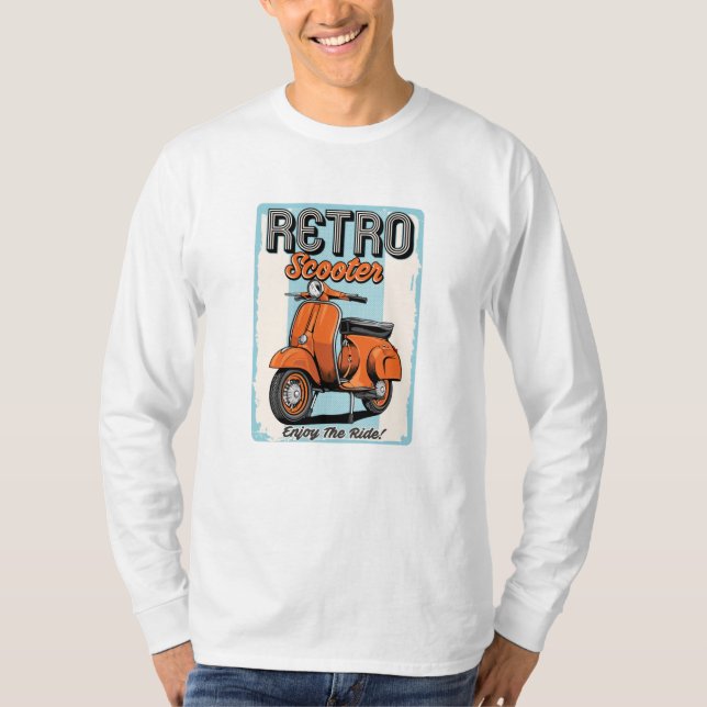 Retro scooter t shirt (Framsida)