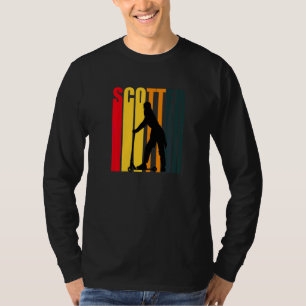 Retro scooteråkare E-scooter sparkcykel T Shirt