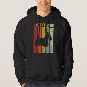 Retro Scottish Terrier Hund För manar Women Kids S Hoodie