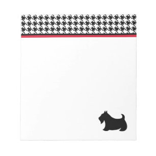 Retro Scottish Terrier Office School Anteckningsbl Anteckningsblock