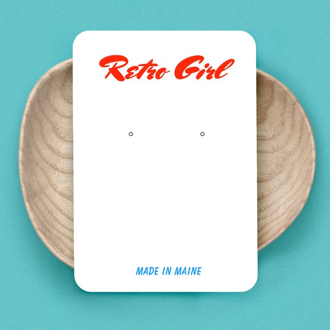 Retro Script Namnteckning Visning för avläsning Visitkort (Skapare uppladdad)