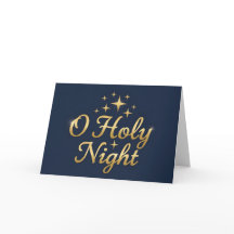 Retro Script O Heliga Natt Jul