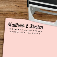 Retro Script Self-Inking Returadress Frimärke