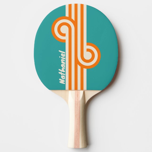 Retro Sea Breeze Vibe Loop med namn Pingisracket (Framsidan)