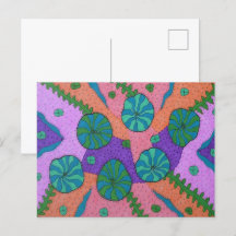 Retro Sea Garden Abstrakt