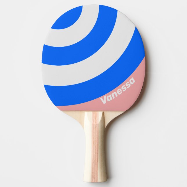 Retro Sea Kiss Circle Stripe med namn Pingisracket (Framsidan)