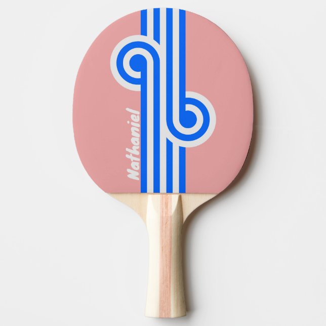 Retro Sea Kiss Loop med namn Pingisracket (Framsidan)