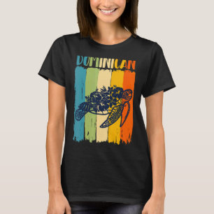 Retro Sea Turtle Dominican Theme Friends Family T Shirt