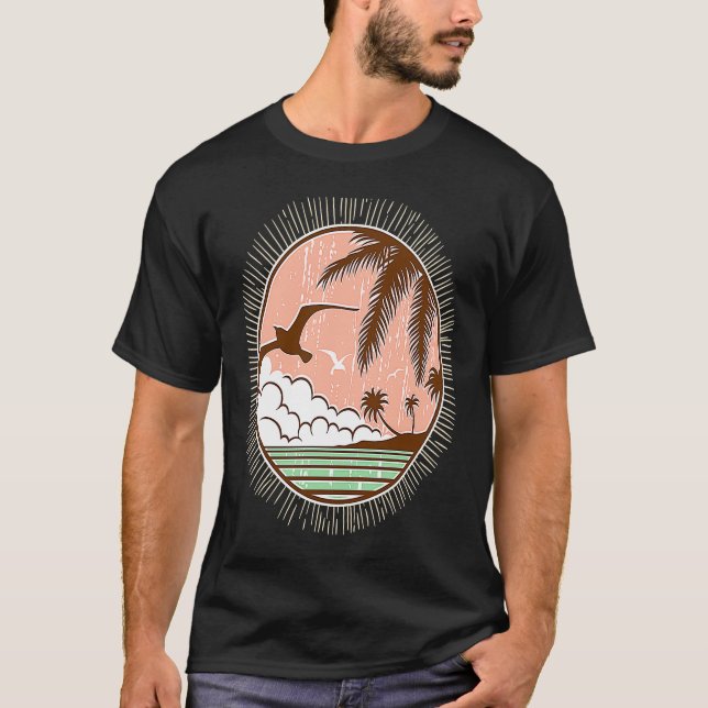 Retro Seagull  1 T Shirt (Framsida)