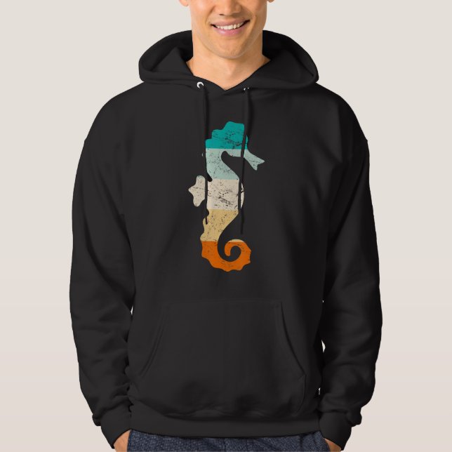 Retro Seahorse Hoodie (Framsida)