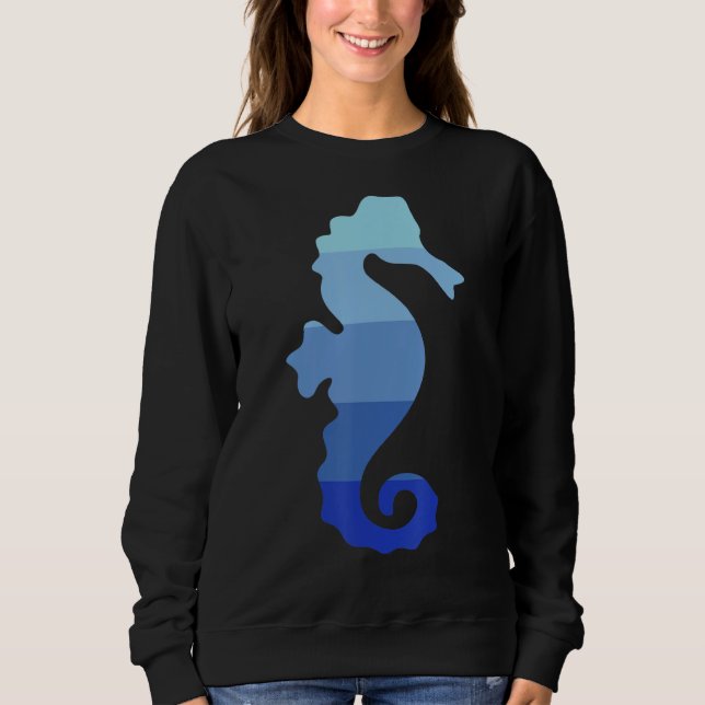 Retro seahorse t shirt (Framsida)