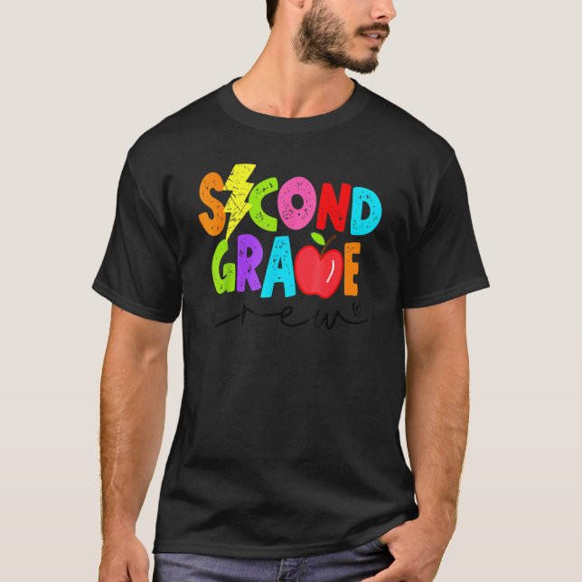 Retro Second Klass Crew Light Bolt 2nd Klass Back T Shirt (Framsida)