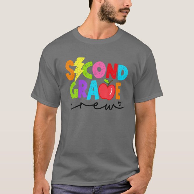 Retro Second Klass Crew Light Bolt 2Nd Klass back T Shirt (Framsida)