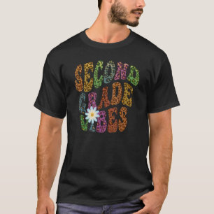 Retro SECOND KLASS VIBES Lärare Peace Kärlek 2:a G T Shirt