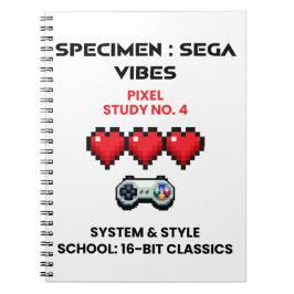 Retro Sega Vibes Pixel Studie Nr. 4 Anteckningsbok