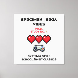 Retro Sega Vibes Pixelstudie Nr. 4 Canvastryck