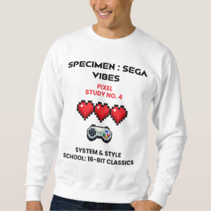 Retro Sega Vibes Pixelstudie Nr. 4 Lång Ärmad Tröja