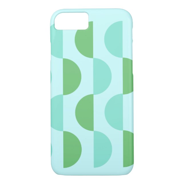 Retro Segce Teal Fodral Case-Mate iPhone Skal (Baksida)