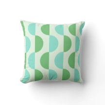 Retro Segce Teal Pillow