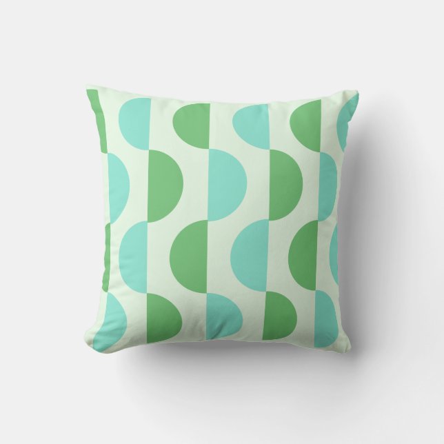Retro Segce Teal Pillow Kudde (Framsida)