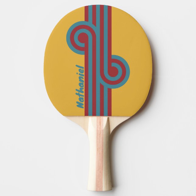 Retro Senapsfröslinga med namn Pingisracket (Framsidan)