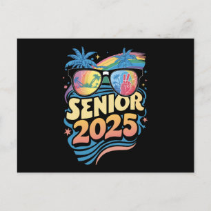 Retro Senior 2025 Class of 2025 Studenten Vykort