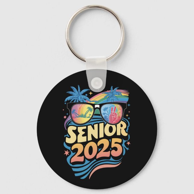 Retro Senior 2025 Klass 2025 Examen Nyckelring (Framsida)