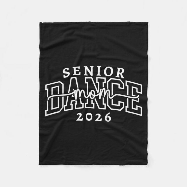 Retro senior dans mamma klass 2026 dansare fleecefilt (Framsidan)