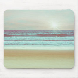 Retro Serene Beach Artwork | Mousepad Musmatta