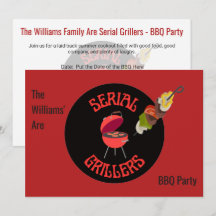Retro Serial Griller Sommar Grillfest