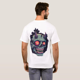 Retro seriemonstergomshuvud t shirt