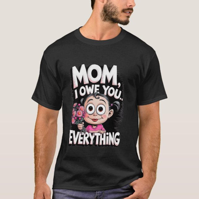 Retro series rolig mormors dag-design t shirt (Framsida)