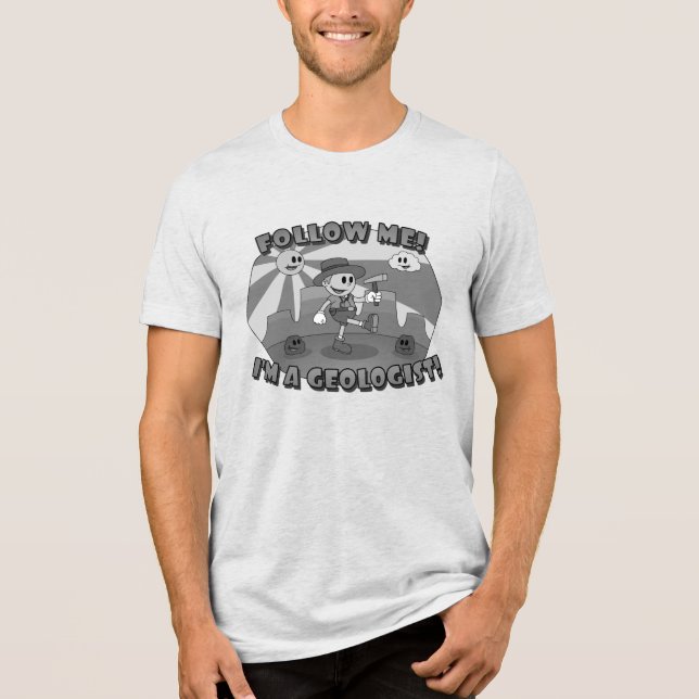 Retro Series Serietecknad Geolog T-shirt (Framsida)