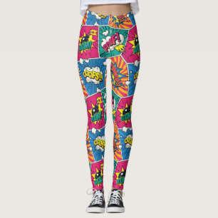 Retro serietidningsexplosion Pop Art Kvinnors Legg Leggings