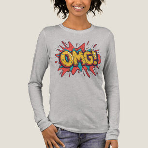 Retro serietröja “OMG!” Pop Art Streetwear Tröja