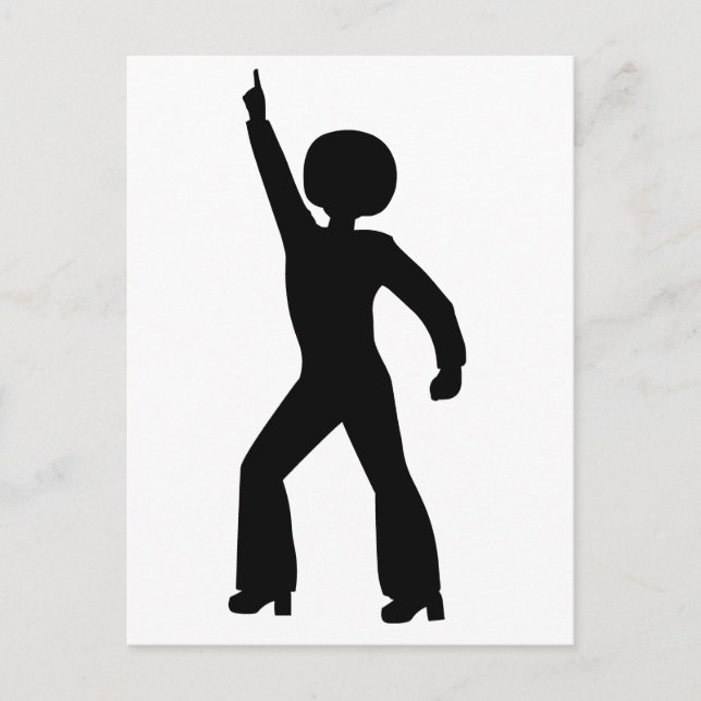 Retro Seventies Man Vykort (Framsida)