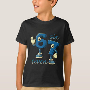 Retro Sex Sju Nummer Meme Brainrot Present För Män T Shirt