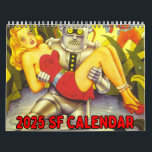 Retro SF 2025-väggkalender Kalender<br><div class="desc">Låt årens blickar mot det häpnadsväckande bilder från klassiskt SF! Varje månad får du en vacker ny bild från klassiska SF...  rymdskepp,  utomjordingar,  monster...  vad som blir bättre än så?</div>