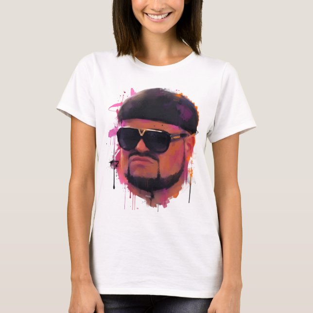 Retro Shades Porträtt T-Shirt 2 (Framsida)
