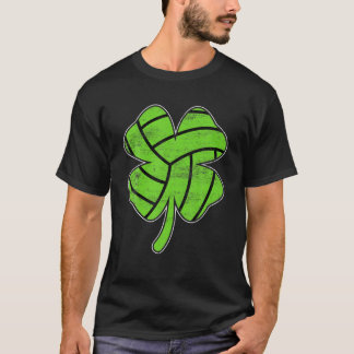 Retro Shamrock Volleyball Sport St. Patrick's Day T Shirt